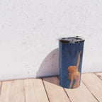 Reaching for the moon female portrait painting by Edward Mason Eggleston Travel Mug Gallery Image 4