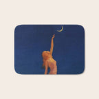 Reaching for the moon female portrait painting by Edward Mason Eggleston Bath Mat Gallery Image 1