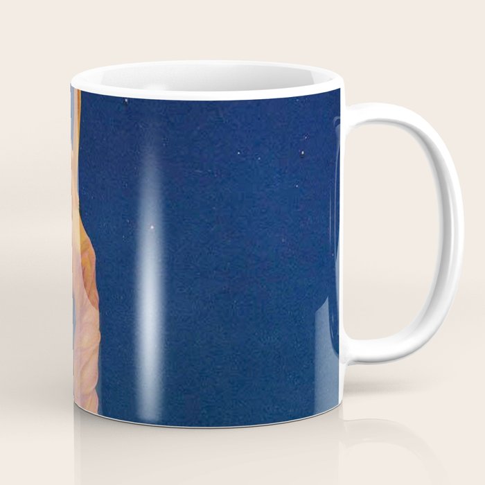 Reaching for the moon female portrait painting by Edward Mason Eggleston Coffee Mug Gallery Image 1