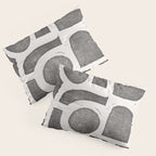 Linocut Abstract #2 Pillow Sham Gallery Image 3