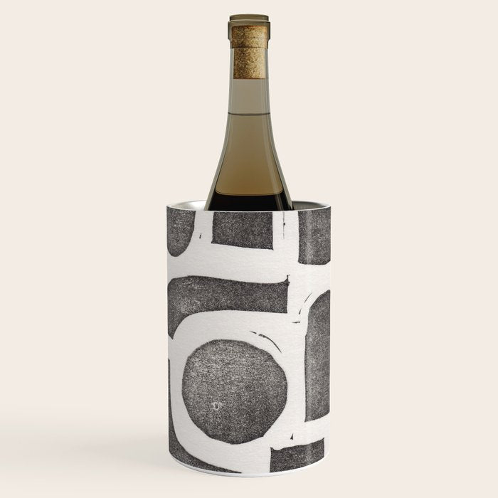 Linocut Abstract #2 Wine Chiller Gallery Image 1