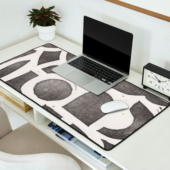 Linocut Abstract #2 Desk Mat Gallery Image 2