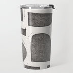 Linocut Abstract #2 Travel Mug Gallery Image 2