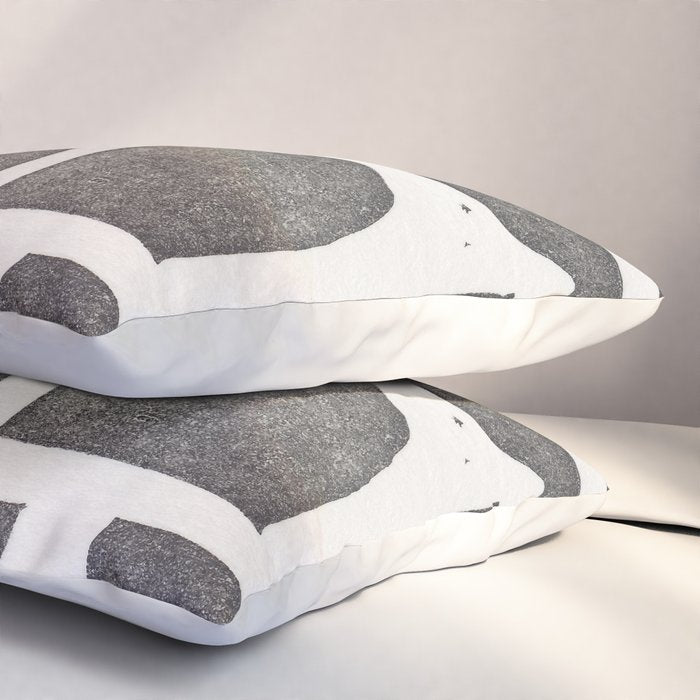 Linocut Abstract #2 Pillow Sham Gallery Image 3