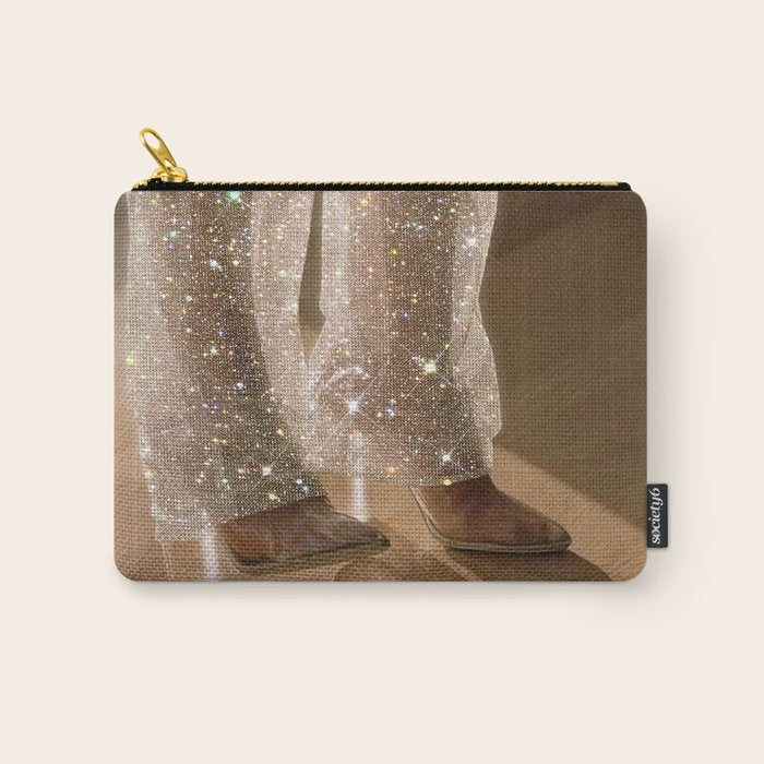 THE GAME - digital artwork by Yana Potter, 70s and 60s aesthetic , vintage feeling , disco vibes Carry All Pouch Gallery Image 1