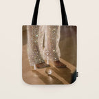 THE GAME - digital artwork by Yana Potter, 70s and 60s aesthetic , vintage feeling , disco vibes Tote Bag Gallery Image 1