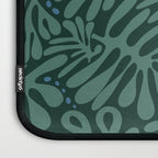 Minimalistic Matisse leaves dark sage green Laptop Sleeve Gallery Image 3