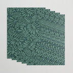 Minimalistic Matisse leaves dark sage green Wrapping Paper Gallery Image 3