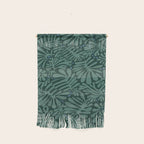 Minimalistic Matisse leaves dark sage green Wall Hanging Gallery Image 1