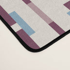 Burgundy Grid Elegance Desk Mat Gallery Image 4