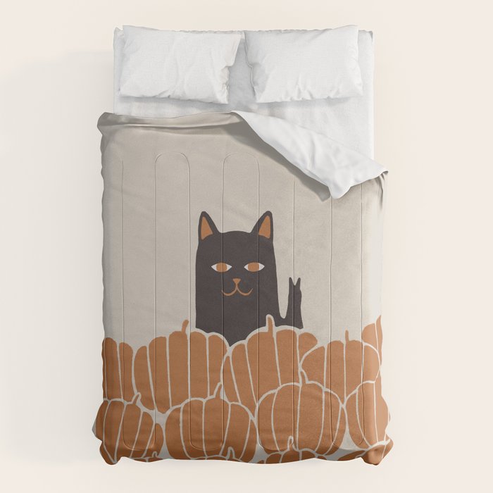 Hidden Cat 46 autumn v2 Comforter Gallery Image 6