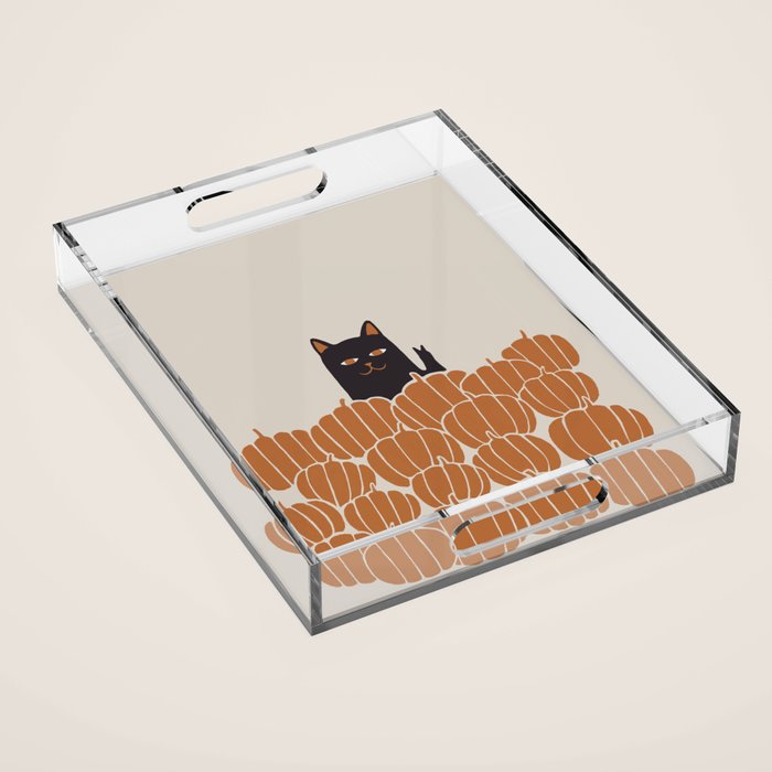 Hidden Cat 46 autumn v2 Acrylic Tray Gallery Image 1