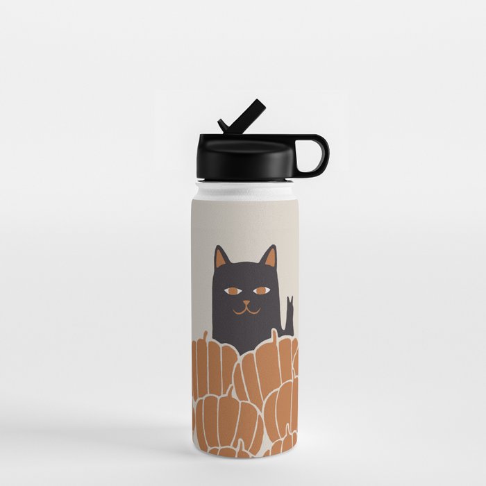 Hidden Cat 46 autumn v2 Water Bottle Gallery Image 1
