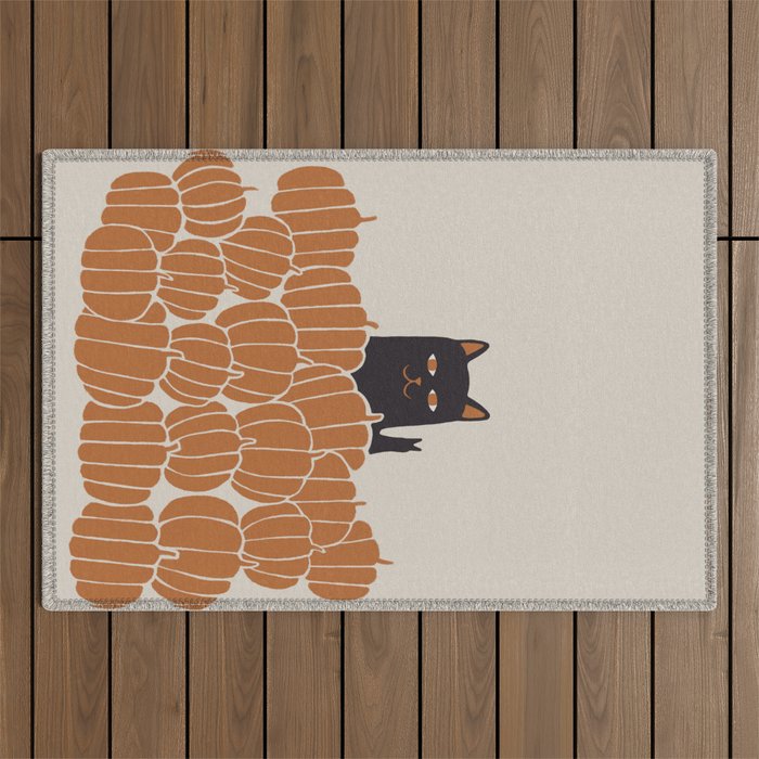 Hidden Cat 46 autumn v2 Outdoor Rug Gallery Image 1