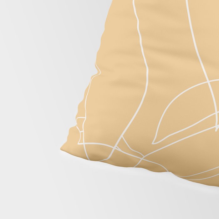 Monstera No2 Yellow Pillow Sham Gallery Image 4