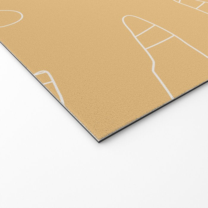 Monstera No2 Yellow Welcome Mat Gallery Image 2