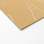 Monstera No2 Yellow Welcome Mat Gallery Image 2