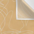 Monstera No2 Yellow Wall Tapestry Gallery Image 3