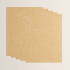 Monstera No2 Yellow Wrapping Paper Gallery Image 3