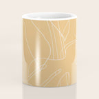 Monstera No2 Yellow Coffee Mug Gallery Image 4