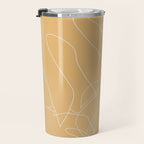 Monstera No2 Yellow Travel Mug Gallery Image 3