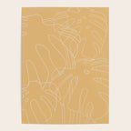Monstera No2 Yellow Poster Gallery Image 4
