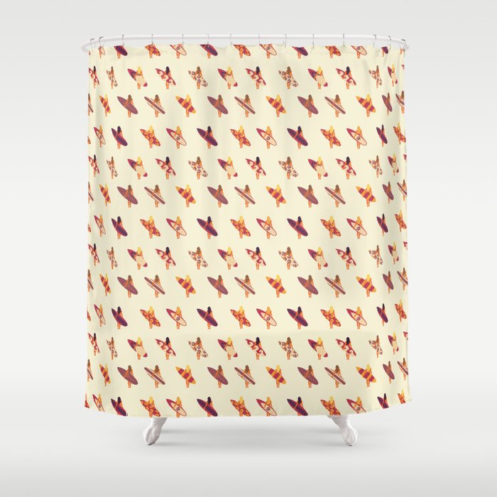Surfergirls Shower Curtain Gallery Image 1