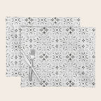 Mystical lunar mosaic BN B Placemat Gallery Image 1