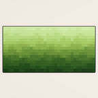 Gradient Pixel Green Desk Mat Gallery Image 3