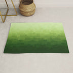 Gradient Pixel Green Rug Gallery Image 1