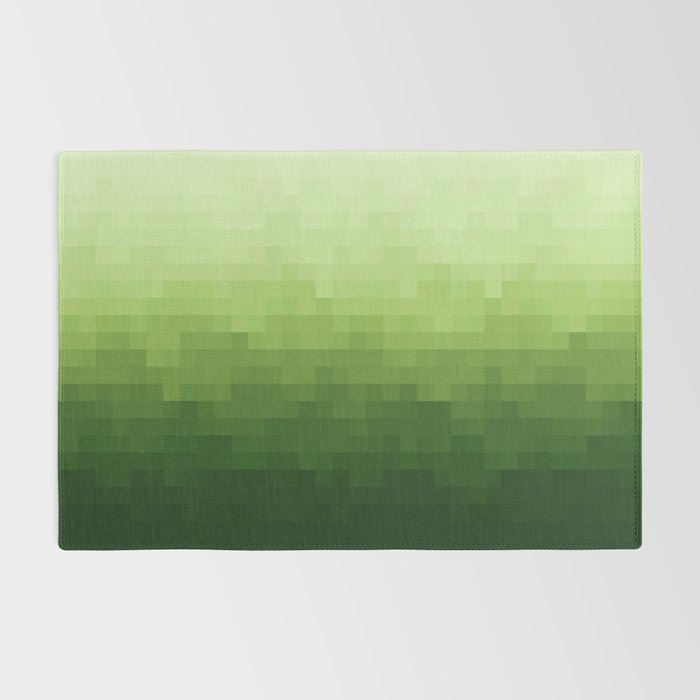 Gradient Pixel Green Rug Gallery Image 2