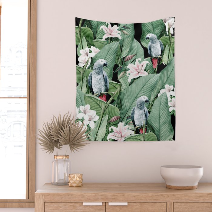 Tropical flight Wall Tapestry Gallery Image 2