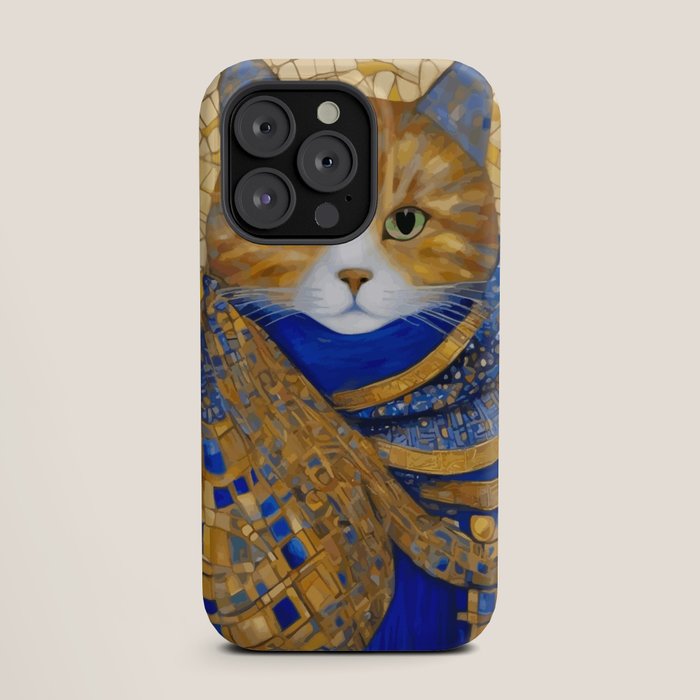 Klimt Tabby Cat with Green Eyes iPhone Case Gallery Image 19