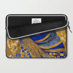 Klimt Tabby Cat with Green Eyes Laptop Sleeve Gallery Image 2
