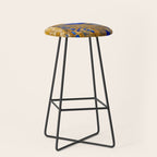 Klimt Tabby Cat with Green Eyes Stool Gallery Image 1