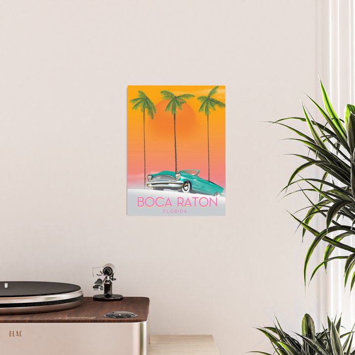 Boca Raton Florida travel poster Poster Gallery Image 2