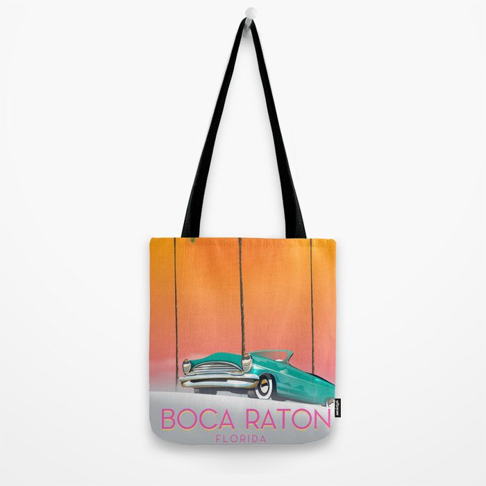 Boca Raton Florida travel poster Tote Bag Gallery Image 2