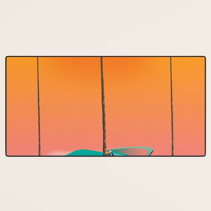 Boca Raton Florida travel poster Desk Mat Gallery Image 3
