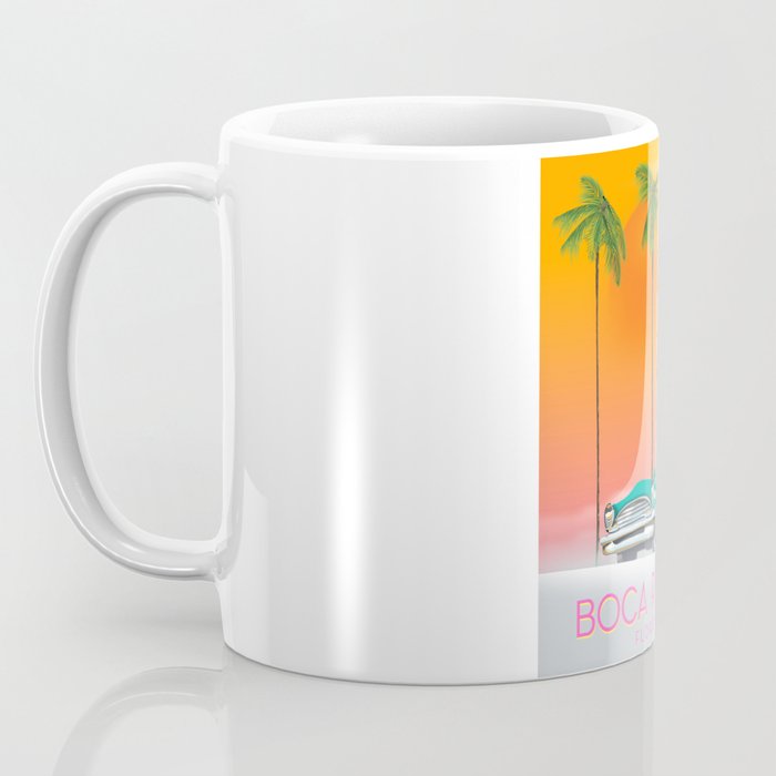 Boca Raton Florida travel poster Coffee Mug Gallery Image 3