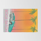 Boca Raton Florida travel poster Rug Gallery Image 2
