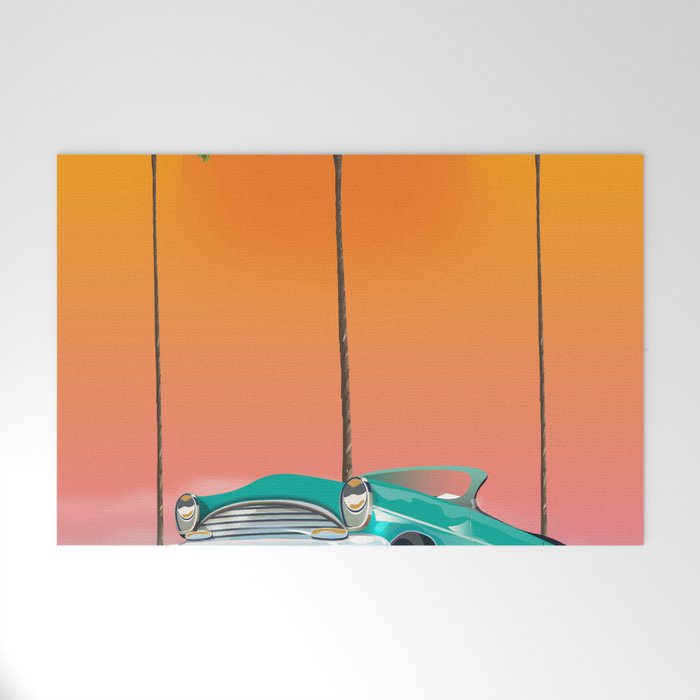 Boca Raton Florida travel poster Welcome Mat Gallery Image 1