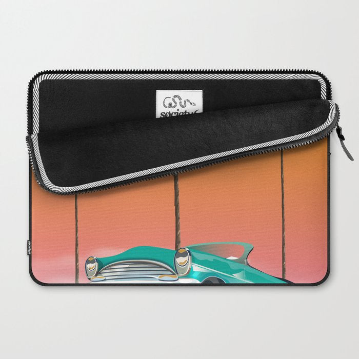 Boca Raton Florida travel poster Laptop Sleeve Gallery Image 2