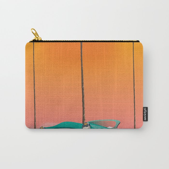 Boca Raton Florida travel poster Carry All Pouch Gallery Image 1