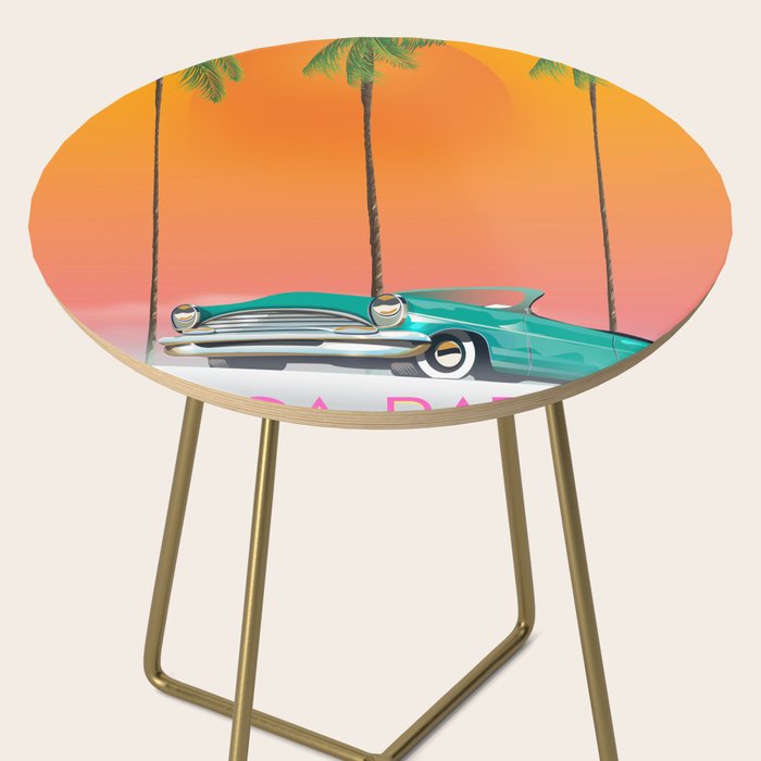 Boca Raton Florida travel poster Side Table Gallery Image 2