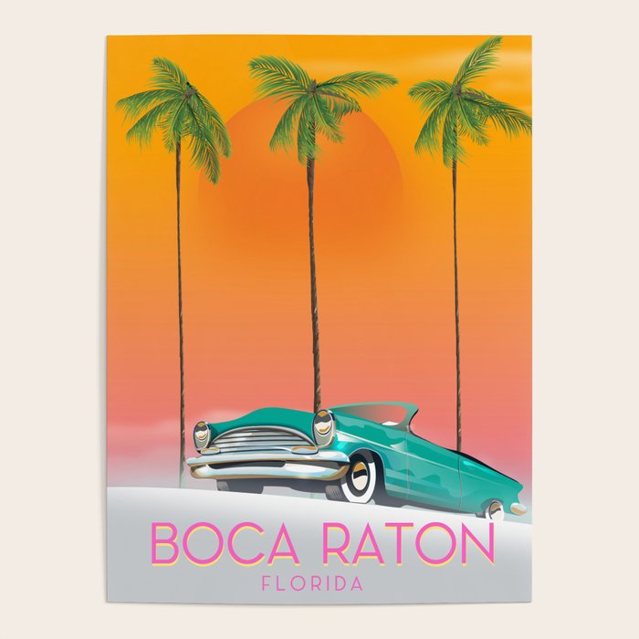 Boca Raton Florida travel poster Poster Gallery Image 4