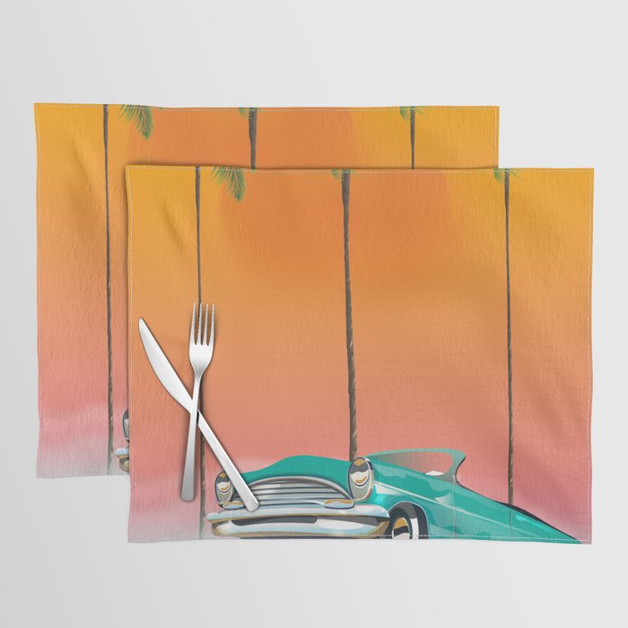 Boca Raton Florida travel poster Placemat Gallery Image 1