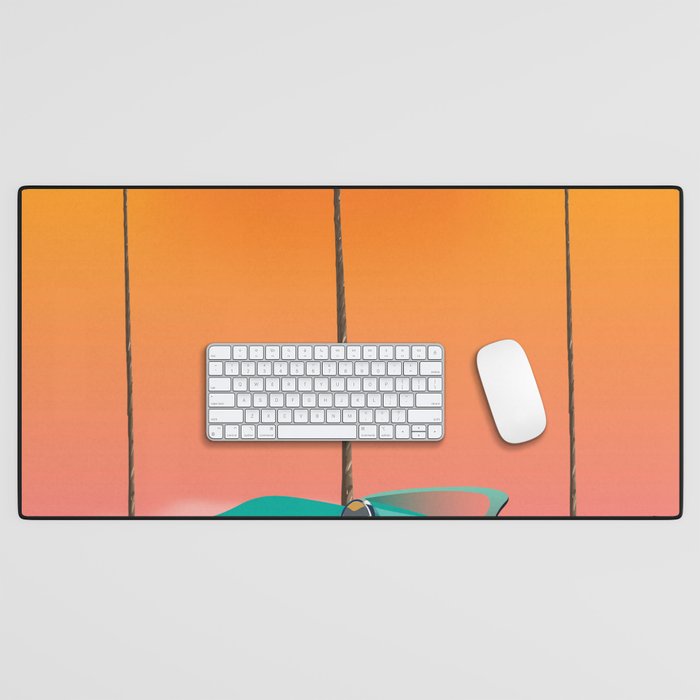 Boca Raton Florida travel poster Desk Mat Gallery Image 1