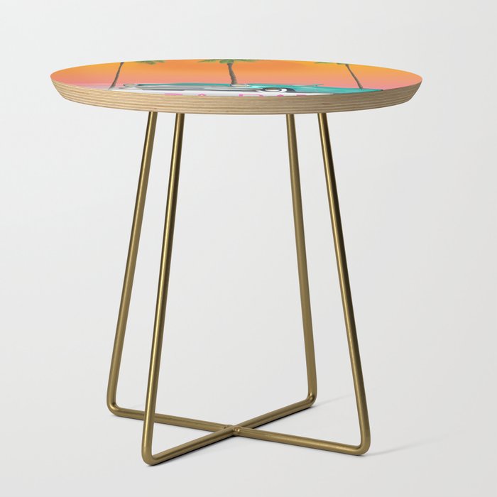 Boca Raton Florida travel poster Side Table Gallery Image 1