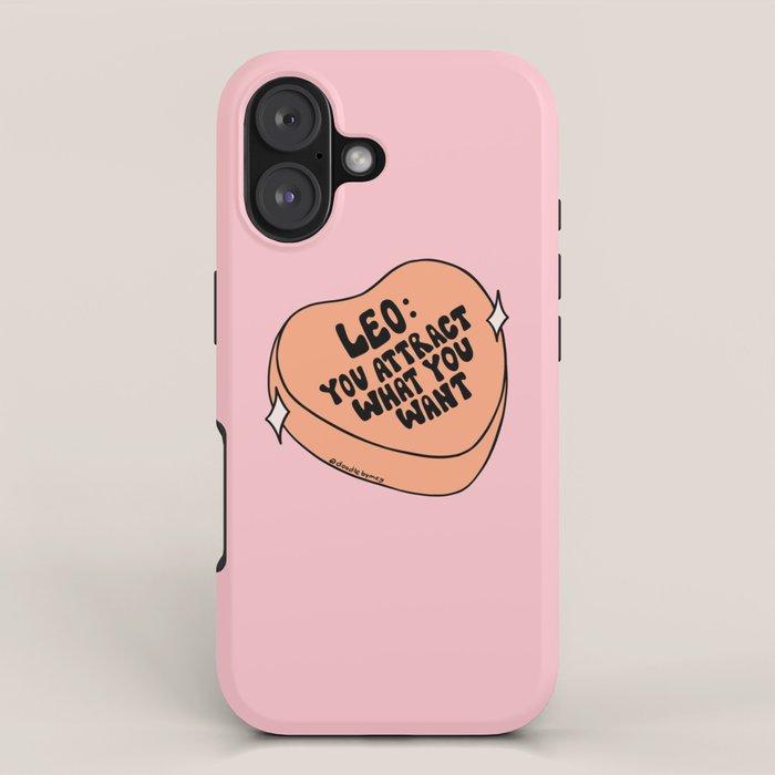 Leo Conversation Heart iPhone Case Gallery Image 1