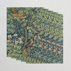 Vintage William Morris pattern pheasant and squirrel Wrapping Paper Gallery Image 3